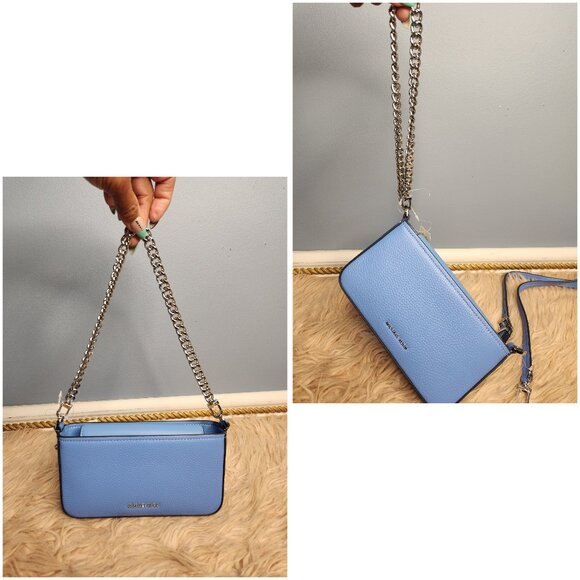 NWT MICHAEL KORS Small Bryant Convertible Pouchette Crossbody Bag - Picture 5 of 14